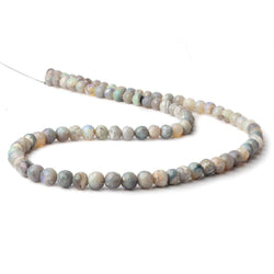 4-6.5mm Australian Opal Faceted Rounds 18 inch 88 beads A Grade (ONLINE ORDER ONLY)