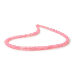 4-6.5mm Pink Ethiopian Opal Faceted Heishi 16 inch 230 Beads AA (ONLINE ORDER ONLY)