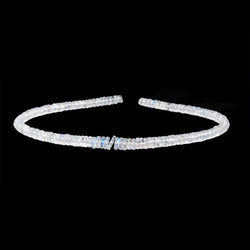 4-6.5mm Rainbow Moonstone Faceted Heishi Beads 10 inch 150 pieces AAA (ONLINE ORDER ONLY)