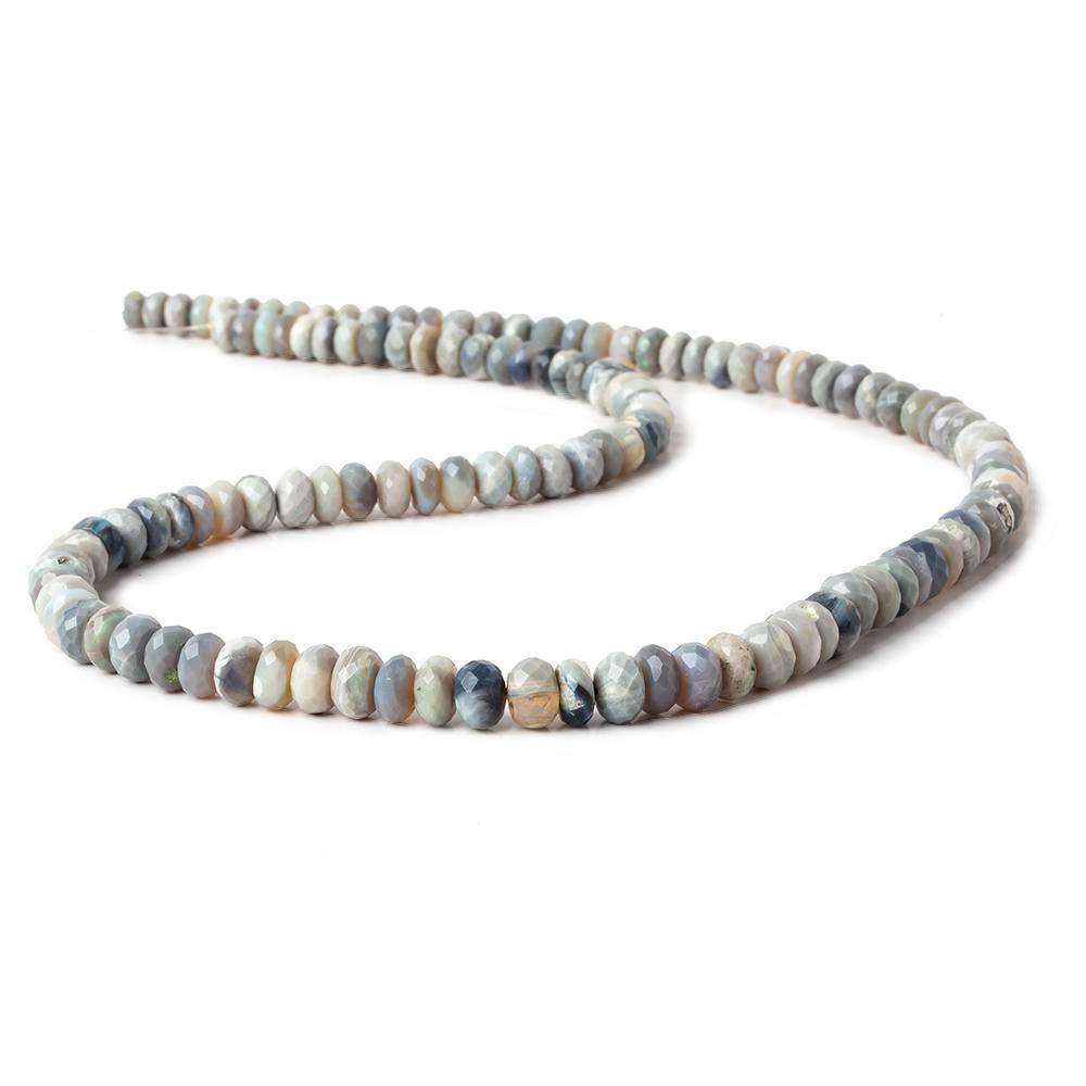 4-6mm Australian Opal Beads Faceted Rondelle Beads 18 inch 125 pcs AA (ONLINE ORDER ONLY)
