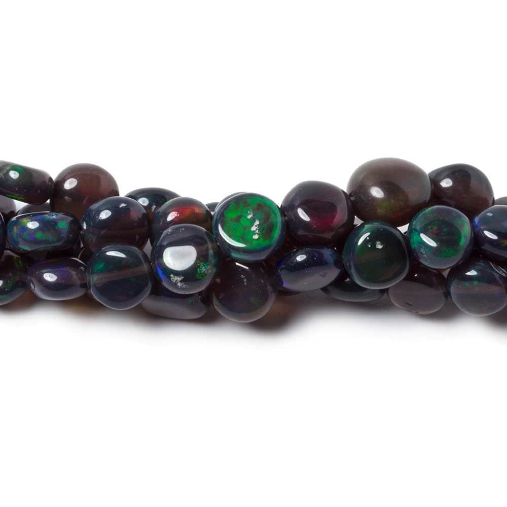 4 - 6mm Blue Ethiopian Opal Plain Coin Beads 18 inch 84 pieces (ONLINE ORDER ONLY)