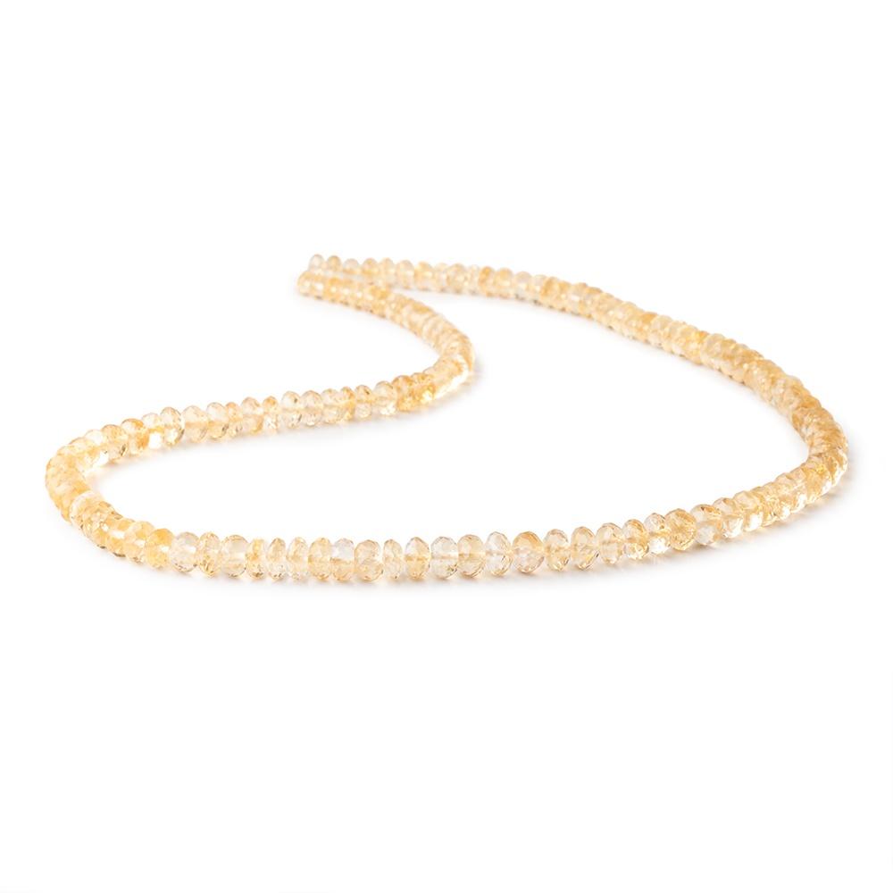 4-6mm Citrine Faceted Rondelle Beads 16 inch 125 pieces (ONLINE ORDER ONLY)
