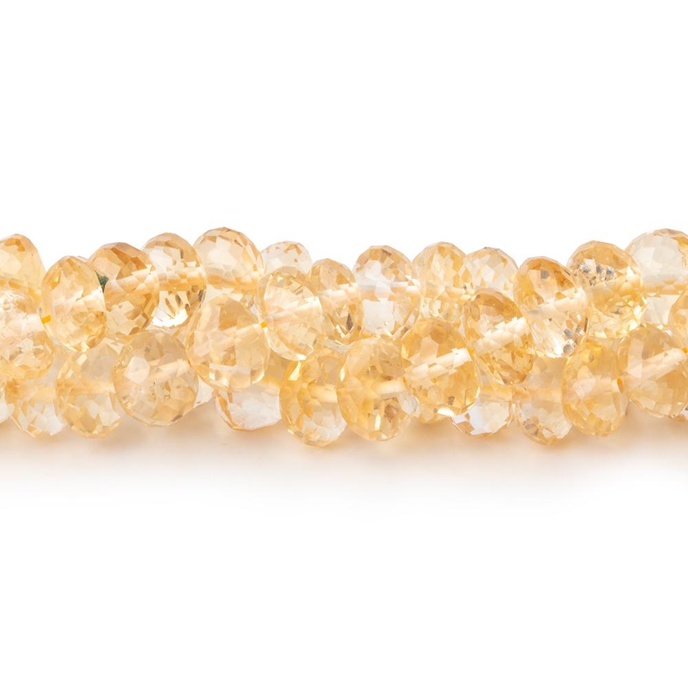 4-6mm Citrine Faceted Rondelle Beads 16 inch 125 pieces (ONLINE ORDER ONLY)