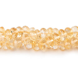 4-6mm Citrine Faceted Rondelle Beads 16 inch 125 pieces (ONLINE ORDER ONLY)