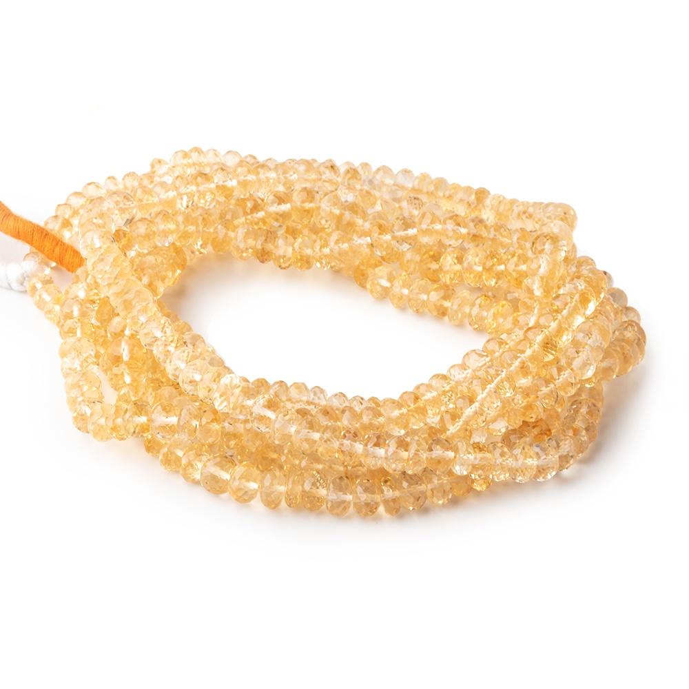 4-6mm Citrine Faceted Rondelle Beads 16 inch 125 pieces (ONLINE ORDER ONLY)