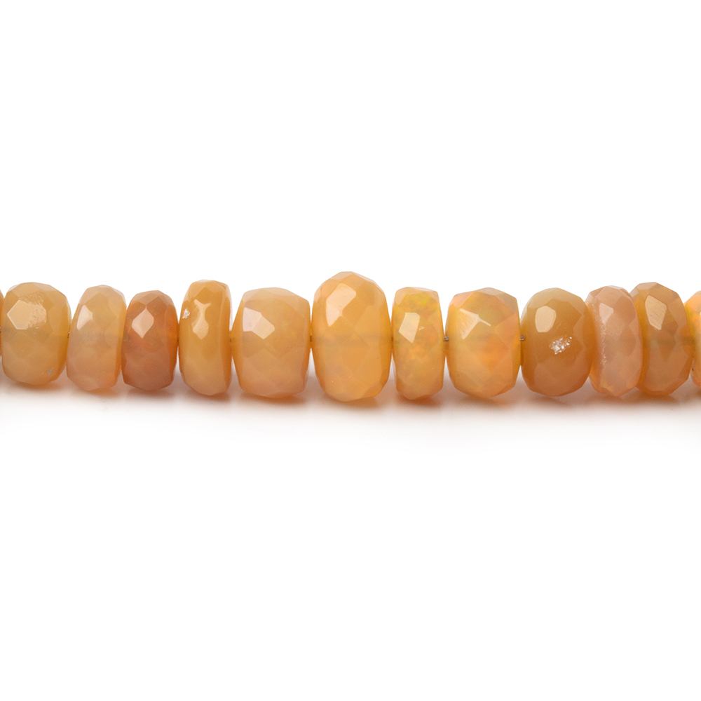 4-6mm Dark Golden Ethiopian Opal Faceted Rondelles 16 inch 157 Beads (ONLINE ORDER ONLY)
