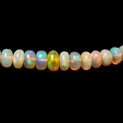 4 - 6mm Ethiopian Golden Opal Plain Rondelle Beads 15 inch 164 pieces (ONLINE ORDER ONLY)
