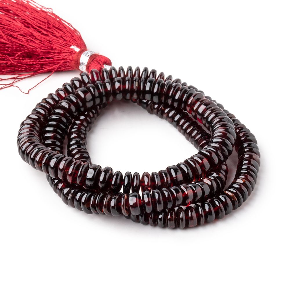 4-6mm Garnet Plain Heishi Beads 16 inch 196 pieces AAA (ONLINE ORDER ONLY)