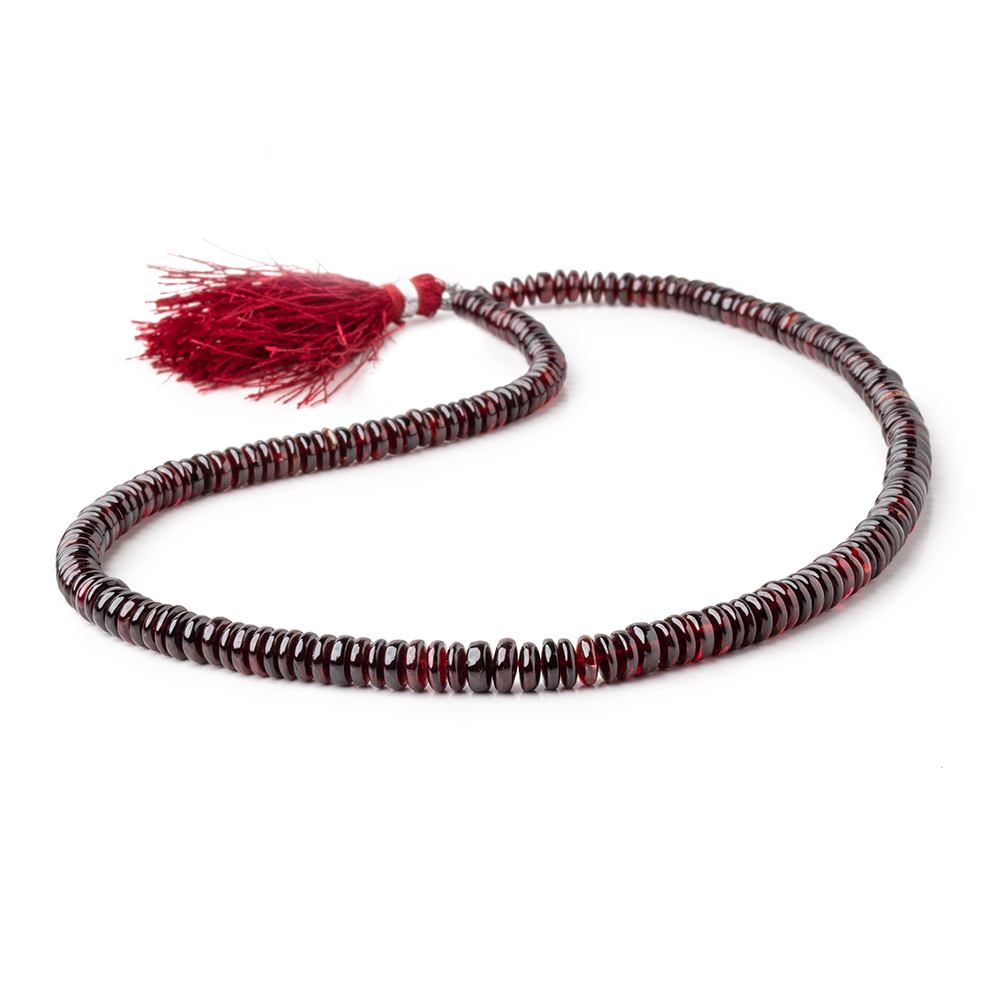 4-6mm Garnet Plain Heishi Beads 16 inch 196 pieces AAA (ONLINE ORDER ONLY)