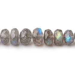 4-6mm Labradorite Faceted Rondelle Beads 17.5 inch 140 pieces (ONLINE ORDER ONLY)