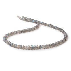 4-6mm Labradorite Faceted Rondelle Beads 17.5 inch 140 pieces (ONLINE ORDER ONLY)
