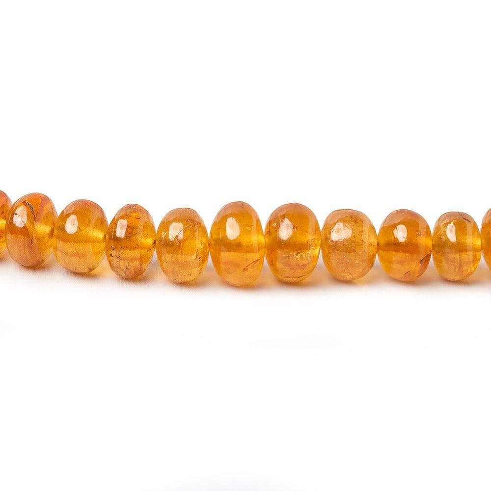 4-7mm Mandarin Garnet Plain Rondelle Beads 16 inch 95 pieces AAA (ONLINE ORDER ONLY)