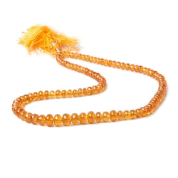 4-7mm Mandarin Garnet Plain Rondelle Beads 16 inch 95 pieces AAA (ONLINE ORDER ONLY)