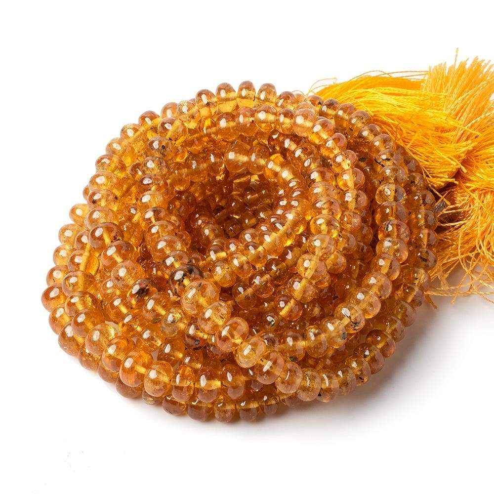 4-7mm Mandarin Garnet Plain Rondelle Beads 16 inch 95 pieces AAA (ONLINE ORDER ONLY)
