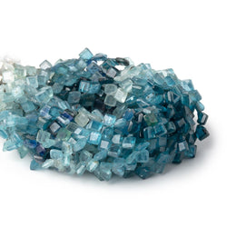 4-6mm Multi Color Kyanite Bevel Cut Square Beads 8 inch 66 pieces (ONLINE ORDER ONLY)