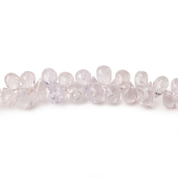 4-6mm Pale Pink Sapphire Faceted Tear Drop Beads 18 inch 233 pieces AA (ONLINE ORDER ONLY)