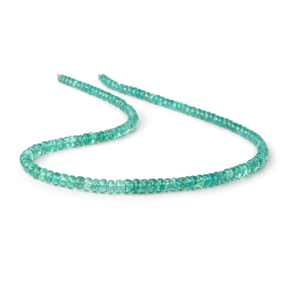 4-6mm Pool Blue Apatite Faceted Rondelle Beads 16 inch 139 pieces AA (ONLINE ORDER ONLY)