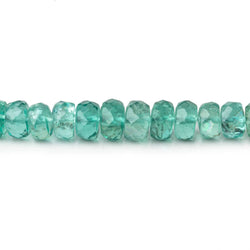 4-6mm Pool Blue Apatite Faceted Rondelle Beads 16 inch 139 pieces AA (ONLINE ORDER ONLY)