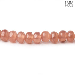 4-6mm Rhodochrosite plain rondelle beads 16 inch 118 pieces 1mm Large Hole (ONLINE ORDER ONLY)