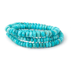 4-6mm Sleeping Beauty Turquoise Faceted Rondelle Beads 16 inch 140 pieces (ONLINE ORDER ONLY)