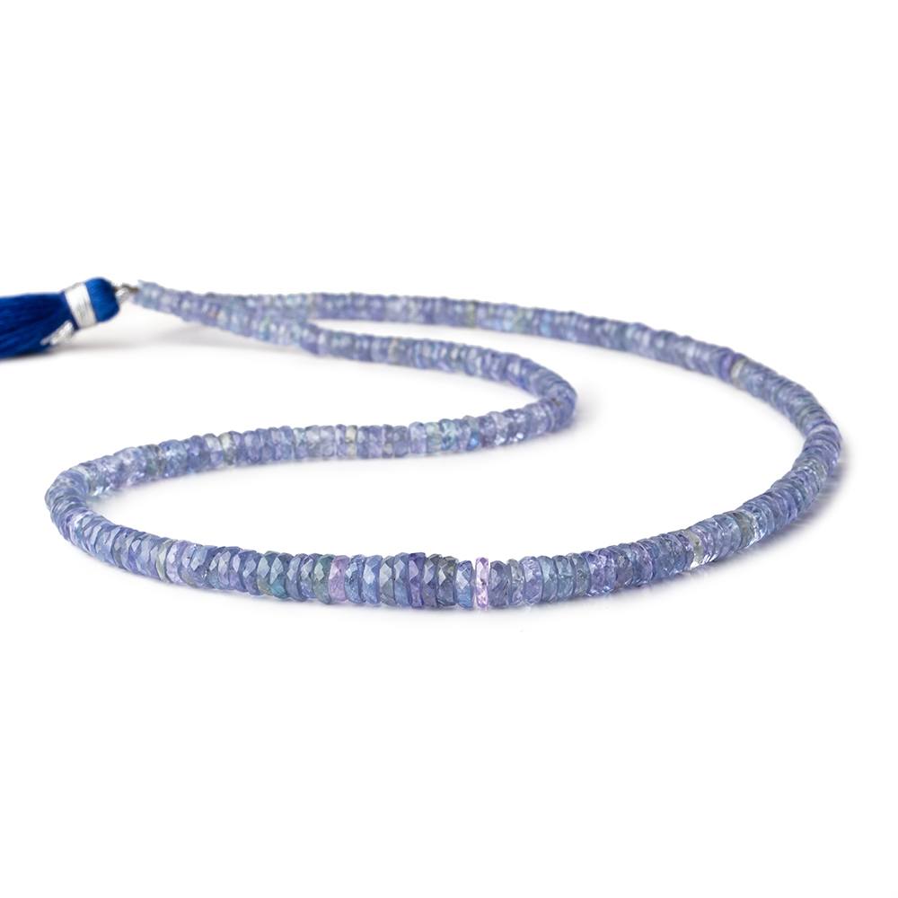 4-6mm Tanzanite Faceted Heshi Beads 16 inch 255 pieces AA (ONLINE ORDER ONLY)