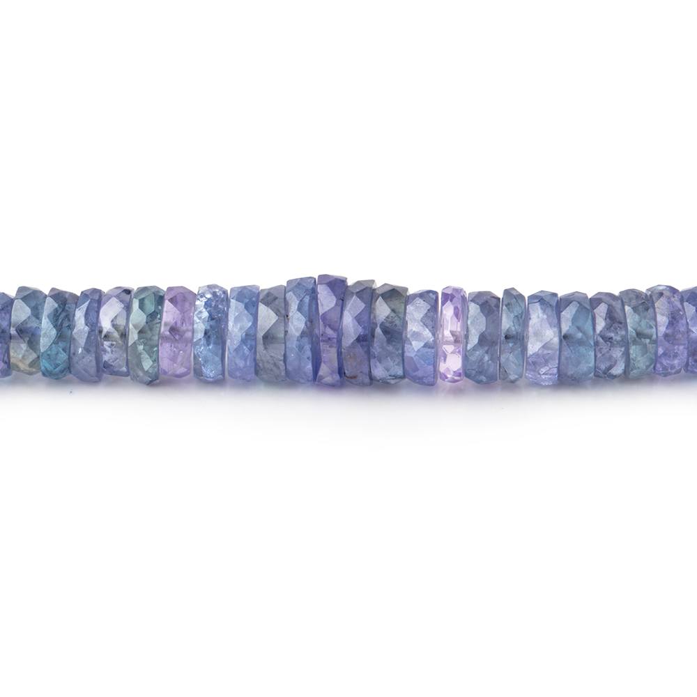 4-6mm Tanzanite Faceted Heshi Beads 16 inch 255 pieces AA (ONLINE ORDER ONLY)