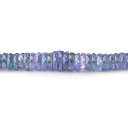 4-6mm Tanzanite Faceted Heshi Beads 16 inch 255 pieces AA (ONLINE ORDER ONLY)