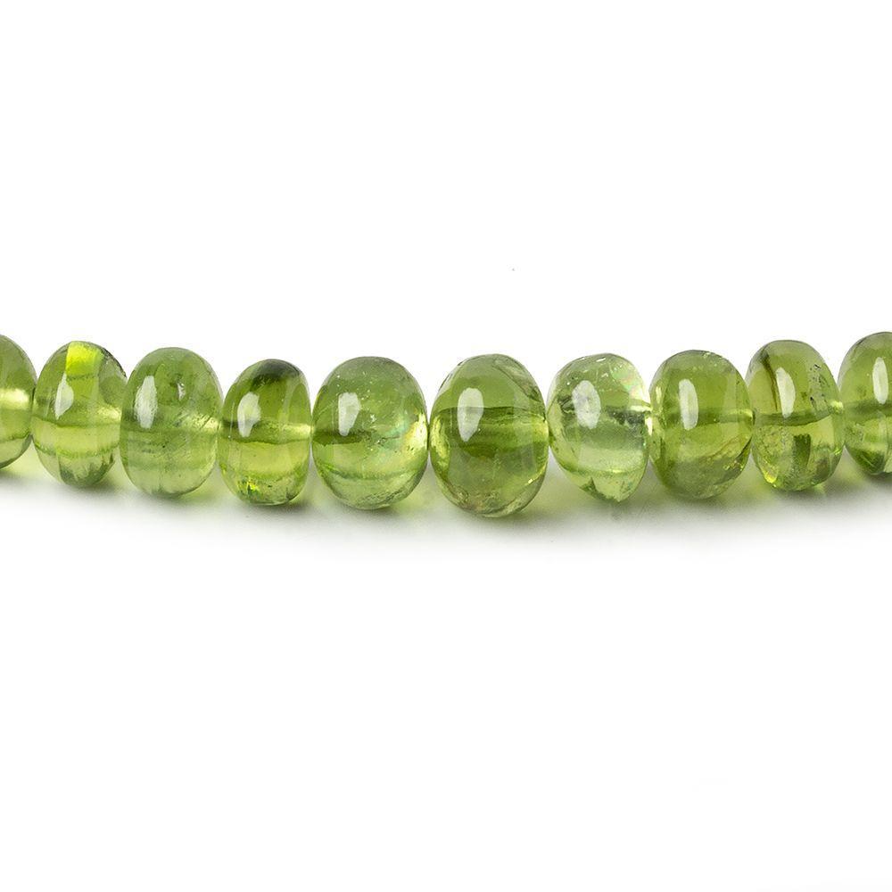 4-7.5mm Afghani Peridot Plain Rondelle Beads 18 inch 110 pieces AA (ONLINE ORDER ONLY)