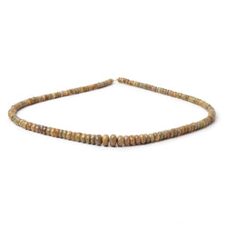 4-7.5mm Olive Brown Ethiopian Opal Faceted Rondelles 16.5 inch 154 Beads (ONLINE ORDER ONLY)