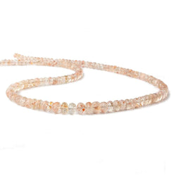 4-7.5mm Oregon Sunstone faceted rondelle beads 18 inch 133 pieces AA (ONLINE ORDER ONLY)
