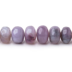 4-7.5mm Purple Chalcedony Plain Rondelles 18 inch 144 Beads (ONLINE ORDER ONLY)