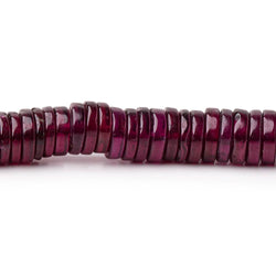 4-7.5mm Rhodolite Garnet Plain Heishi Beads 16.5 inch 380 pieces AA (ONLINE ORDER ONLY)