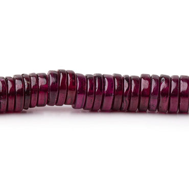 4-7.5mm Rhodolite Garnet Plain Heishi Beads 16.5 inch 380 pieces AA (ONLINE ORDER ONLY)