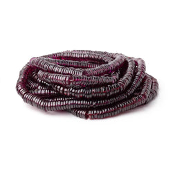 4-7.5mm Rhodolite Garnet Plain Heishi Beads 16.5 inch 380 pieces AA (ONLINE ORDER ONLY)