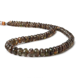 4-7mm Andulasite Plain Rondelle Beads 16 inch 93 pieces (ONLINE ORDER ONLY)