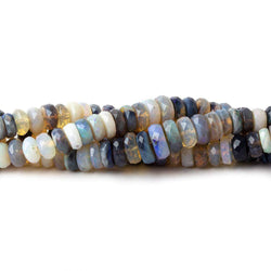 4-7mm Australian Opal Faceted Rondelles Beads 18 inch 195 pieces AA (ONLINE ORDER ONLY)