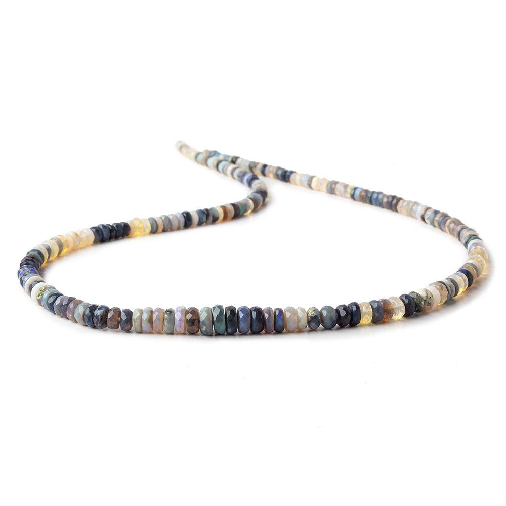 4-7mm Australian Opal Faceted Rondelles Beads 18 inch 195 pieces AA (ONLINE ORDER ONLY)