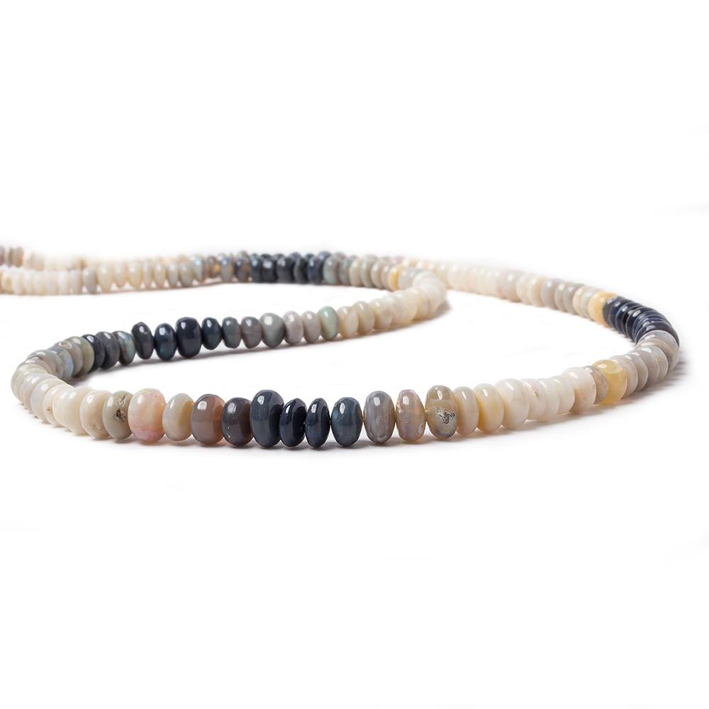 4 - 7mm Australian Opal Plain Rondelle Beads 18 inch 168 pieces (ONLINE ORDER ONLY)