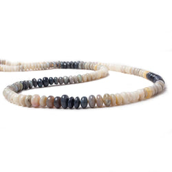 4 - 7mm Australian Opal Plain Rondelle Beads 18 inch 168 pieces (ONLINE ORDER ONLY)