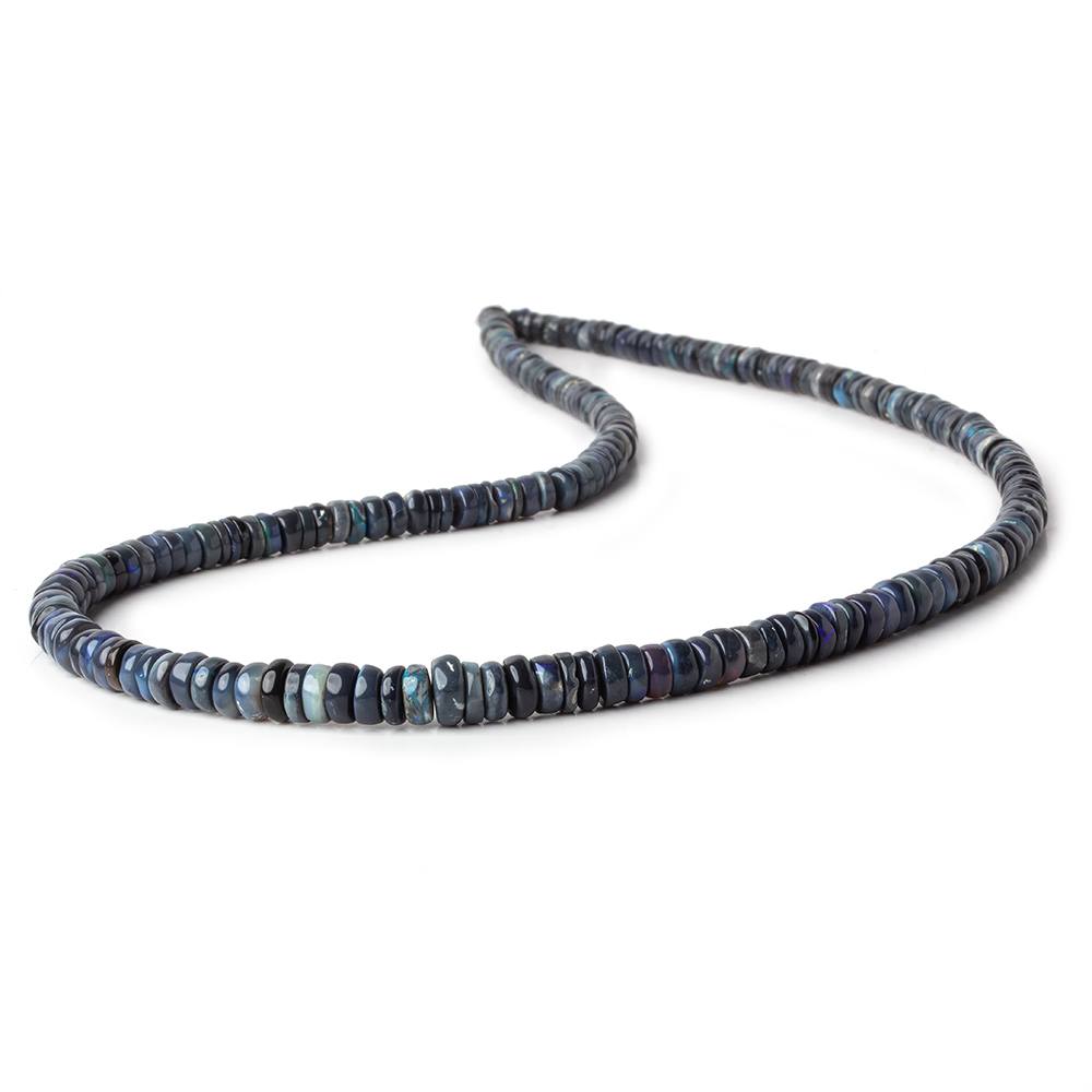 4-7mm Australian Opal plain rondelle beads 18 inch 230 pieces A grade (ONLINE ORDER ONLY)