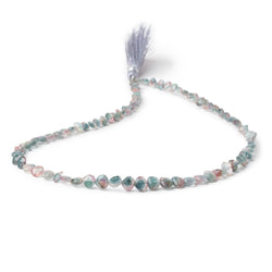 4-7mm Bi-Color Indicolite Tourmaline Faceted Heart 15.5 inch 75 Beads (ONLINE ORDER ONLY)