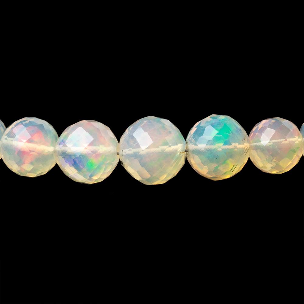 4-7mm Creamy Ethiopian Opal Faceted Rounds 17 inch 97 Beads AAA (ONLINE ORDER ONLY)