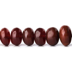 4-7mm Deep Orange Fire Opal Plain Rondelle Beads 16 inch 125 pieces (ONLINE ORDER ONLY)