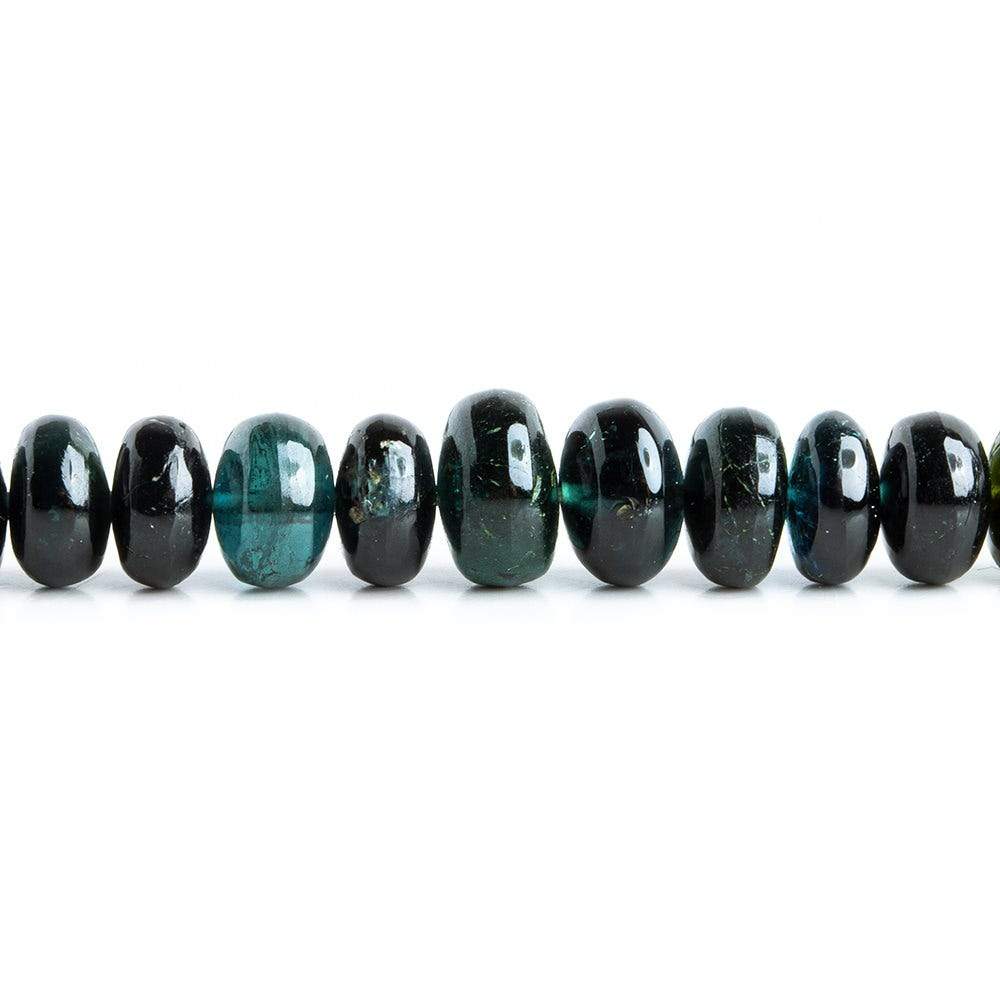 4-7mm Indicolite Tourmaline Plain Rondelle Beads 180 pcs (ONLINE ORDER ONLY)