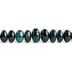 4-7mm Indicolite Tourmaline Plain Rondelle Beads 180 pcs (ONLINE ORDER ONLY)