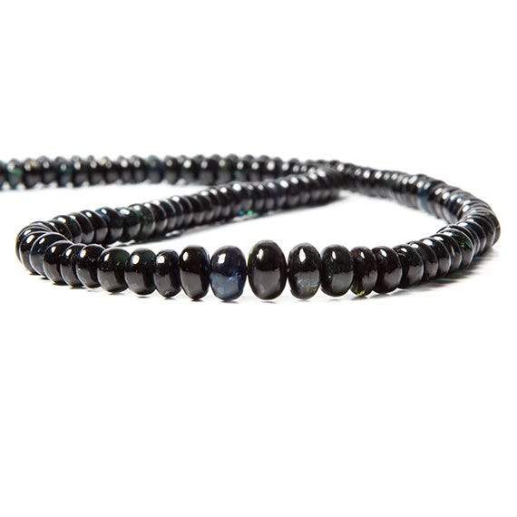 4-7mm Indicolite Tourmaline Plain Rondelle Beads 180 pcs (ONLINE ORDER ONLY)