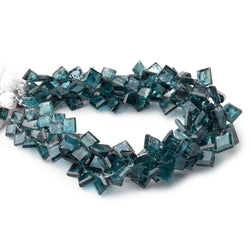 4.5-8mm Indigo Kyanite Bevel Cut Square Beads 7.5 inch 57 pieces (ONLINE ORDER ONLY)