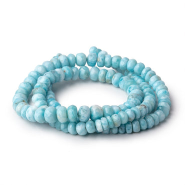 4-7mm Larimar Faceted Rondelle Beads 18 inch 138 pieces AA (ONLINE ORDER ONLY)