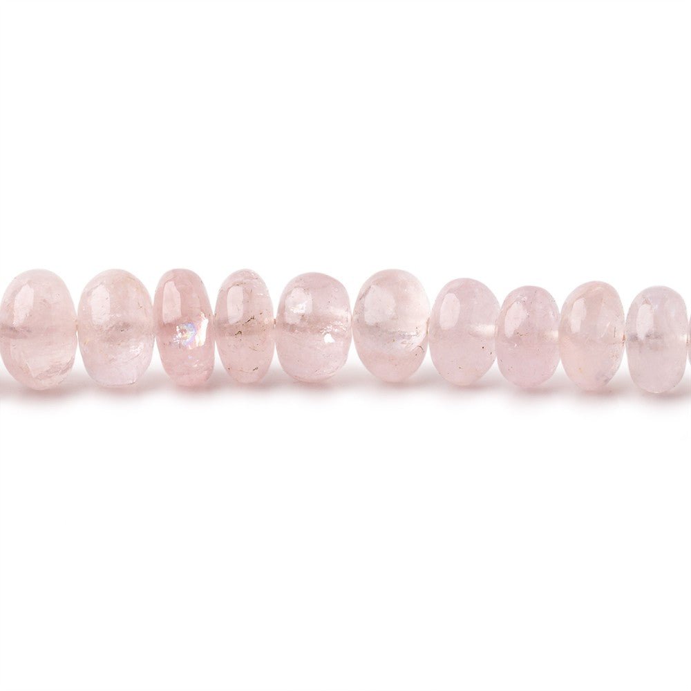 4-7mm Morganite Plain Rondelle Beads 18 inch 148 pieces (ONLINE ORDER ONLY)