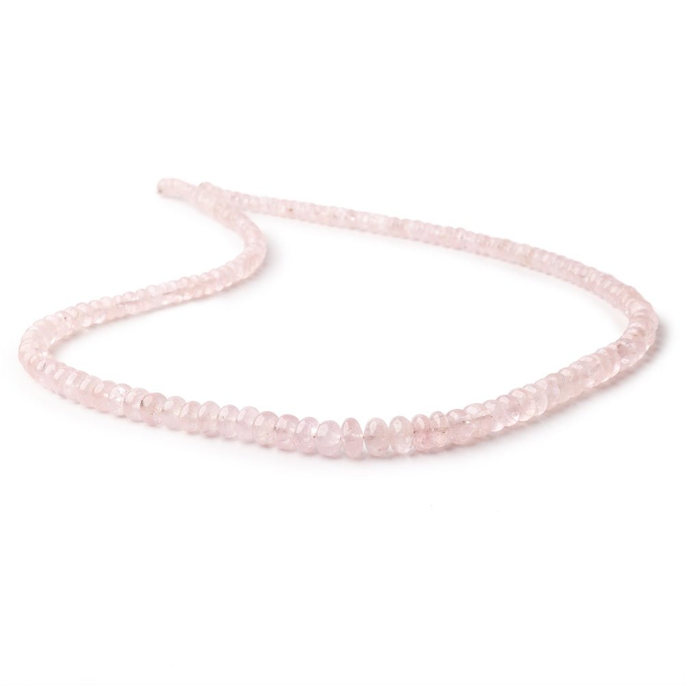 4-7mm Morganite Plain Rondelle Beads 18 inch 148 pieces (ONLINE ORDER ONLY)